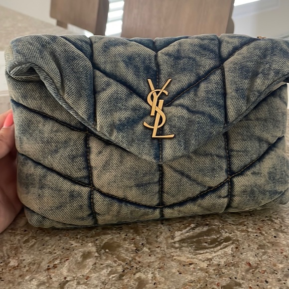 Yves Saint Laurent Bags Ysl Puffer Toy Bag In Denim Poshmark